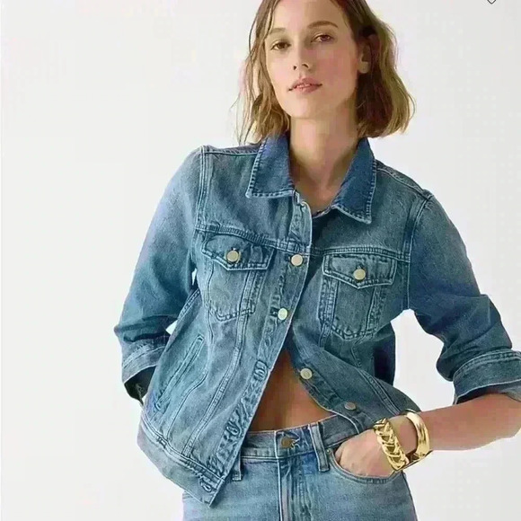 J.crew Denim Woman’s Jacket - Picture 1 of 5